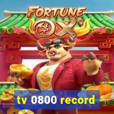 tv 0800 record